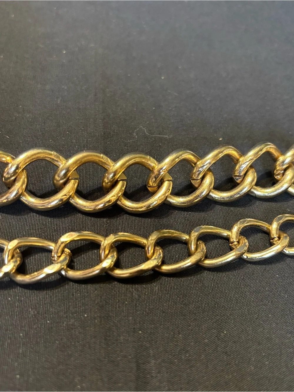 Anne Klein Gold-Tone Chunky Link Chain - Adjustable Women’s Belt